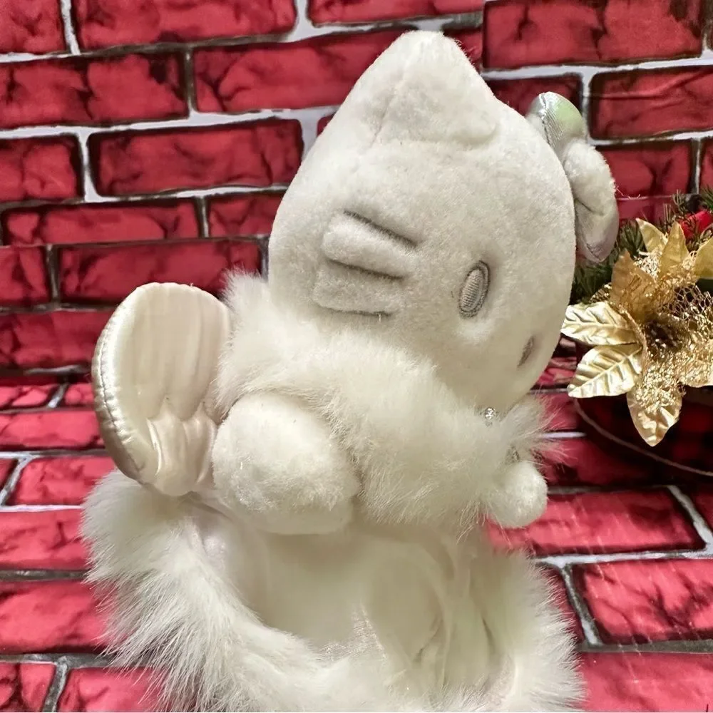 VTG RARE Hello Kitty 1999 Snow Angel W/Sparkle fur plush doll